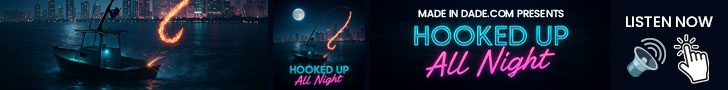 Hooked Up All Night Music Banner Ad